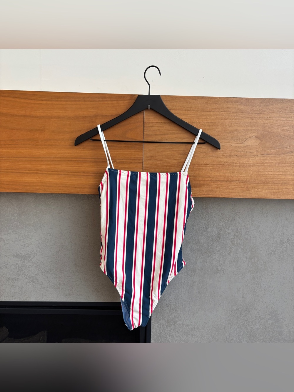 NWOT Solid & Striped One Piece Swimsuit, Size S